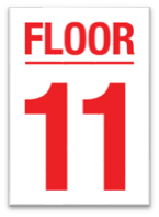 FLOOR 11 SIGN