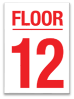 FLOOR 12 SIGN