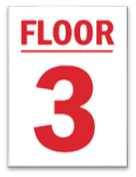 FLOOR 3 SIGN