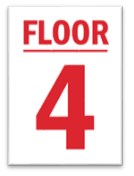 FLOOR 4 SIGN