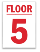 FLOOR 5 SIGN