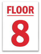 FLOOR 8 SIGN