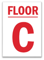 FLOOR C SIGN