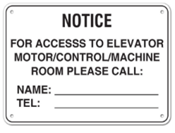 FOR ACCESS TO ELEVATOR CALL
