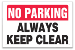 NO PARKING SIGN