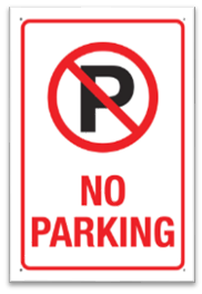 NO PARKING SIGN
