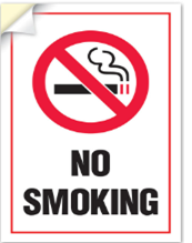 NO SMOKING SIGN (SELF ADHESIVE VINYL)
