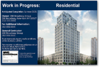 NYC PROJECT INFORMATION PANEL SIGN