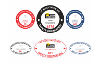 SAFETY ORIENTATION HARD HAT LABELS