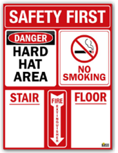 SAFETY SIGN COMBO