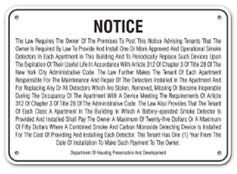 SMOKE DETECTOR SIGN