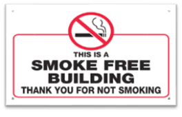 SMOKE FREE BUILDING SIGN