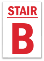 STAIR B SIGN