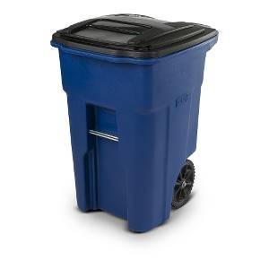 Toter 48 Gallon Blue Two Wheel Trash Can