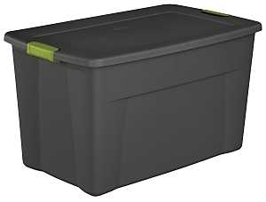 Sterilite 1945 19453V04 Latch Tote with Soft Fern Latches, Plastic, 32-1/2 in L, 19-3/4 in W, 18-5/8 in H