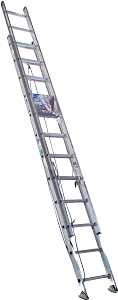 Werner D1324-2 Extension Ladder, 23 ft H Reach, 250 lb, Aluminum
