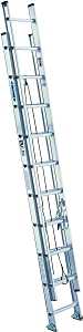 Werner D1528-2 Extension Ladder, 27 ft H Reach, 300 lb, Aluminum