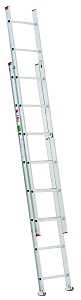 Werner D716-2 Extension Ladder, 15 ft H Reach, 200 lb, Aluminum