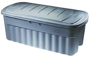 Rubbermaid Roughneck RMRT500000 Jumbo Storage Box, Polyethylene, Blue, 42.7 in L, 21.4 in W, 18 in H