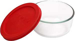 BOWL STORAGE ROUND GLASS 2CUP