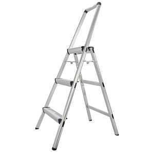 Xtend+Climb FT-3 Ultralight Step Stool, 32 in H, 3-Step, 225 lb, Aluminum