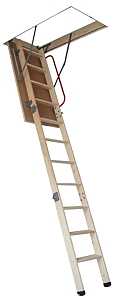 Nuvo Iron ALW225X54 Attic Ladder, Wood, Ceiling Opening: 22X53.5 in